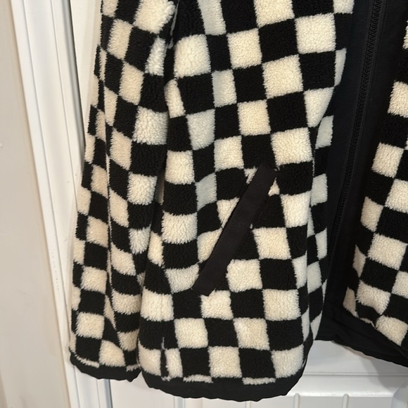 Pendelton Checkerboard White Black Jacket Fleece Size Large - Picture 5 of 14